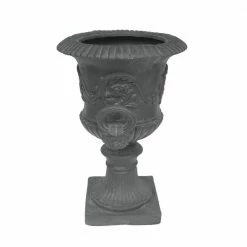 Noble House Adonis 18.75 in. x 18.75 in. Antique Grey Lightweight Concrete Outdoor Garden Urn Planter with Lion and Floral Accents 8 Noble House Adonis 18.75 in. x 18.75 in. Antique Grey Lightweight Concrete Outdoor Garden Urn Planter with Lion and Floral Accents -Breeze Decor Sales Store antique grey noble house plant pots 54445 4f 1000
