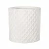 Noble House Corbett 15.75 in. Tall Antique White Lightweight Concrete Outdoor Planter