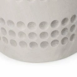 Noble House Burgos 10 in. Tall Antique White Lightweight Concrete Outdoor Planter -Breeze Decor Sales Store antique white noble house plant pots 107454 4f 1000