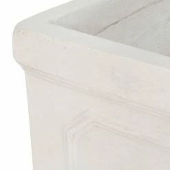 Noble House Wilbert 14 in. and 11 in. Tall Antique White Lightweight Concrete Outdoor Planter Set 12 Noble House Wilbert 14 in. and 11 in. Tall Antique White Lightweight Concrete Outdoor Planter Set -Breeze Decor Sales Store antique white noble house plant pots 107700 1f 1000
