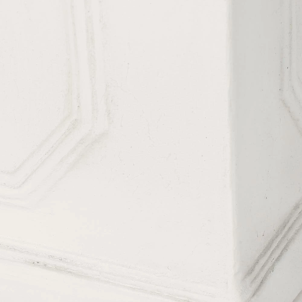 Noble House Wilbert 14 in. and 11 in. Tall Antique White Lightweight Concrete Outdoor Planter Set 4 Noble House Wilbert 14 in. and 11 in. Tall Antique White Lightweight Concrete Outdoor Planter Set - Image 4