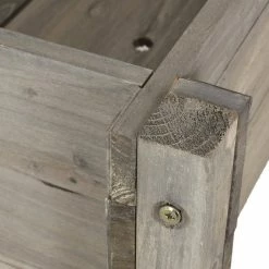 Noble House Atina 49.25 in. Antique White Firwood Trough Planter -Breeze Decor Sales Store antique white noble house planter boxes 106983 1f 1000