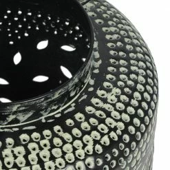 Noble House Meagher 15 in. Large Green Patina and Black Iron Decorative Lantern -Breeze Decor Sales Store blacks noble house outdoor lanterns 105745 44 1000