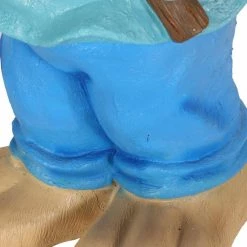 Noble House Monture 32.25 in. Tall Blue and Brown Concrete Lightweight Rabbit Planter -Breeze Decor Sales Store blue and brown noble house plant pots 105960 c3 1000