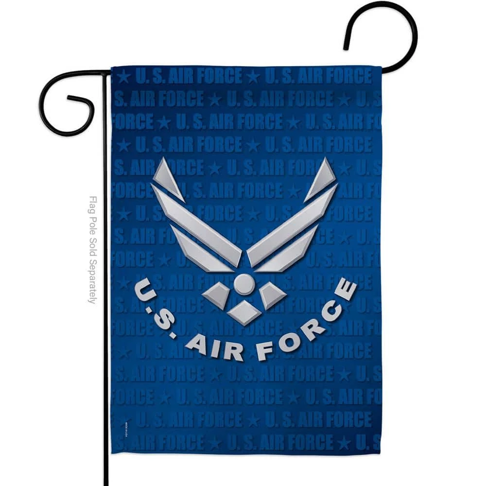 Breeze Decor 13 in. x 18.5 in. US Air Force Garden Flag Double-Sided Armed Forces Decorative Vertical Flags 1 Breeze Decor 13 in. x 18.5 in. US Air Force Garden Flag Double-Sided Armed Forces Decorative Vertical Flags