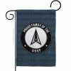 Breeze Decor 13 in. x 18.5 in. Proud Family USSF Space Force Garden Flag 2-Sided Armed Forces Decorative Vertical Flags