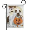 Breeze Decor 13 in. x 18.5 in. Halloween Boo Doggie Garden Flag Double-Sided Fall Decorative Vertical Flag