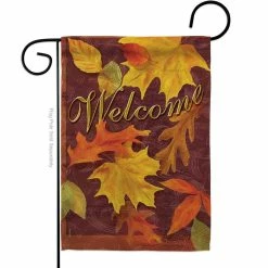 Breeze Decor 13 in. x 18.5 in. Fall Leaves Garden Flag Double-Sided Fall Decorative Vertical Flags
