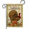 Breeze Decor 13 in. x 18.5 in. Thanksgiving Turkey Garden Flag Double-Sided Fall Decorative Vertical Flags