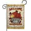 Breeze Decor 13 in. x 18.5 in. Fall Welcome Garden Flag Double-Sided Fall Decorative Vertical Flags