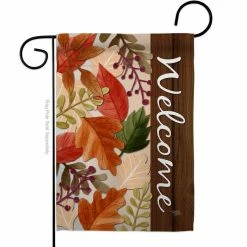 Breeze Decor 13 in. x 18.5 in. Autumn Leaves Garden Flag Double-Sided Fall Decorative Vertical Flags