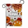 Breeze Decor 13 in. x 18.5 in. Thanksgiving Pies Garden Flag Double-Sided Fall Decorative Vertical Flag