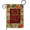 Breeze Decor 13 in. x 18.5 in. Golden Fall Garden Flag Double-Sided Fall Decorative Vertical Flags