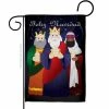 Breeze Decor 13 in. x 18.5 in. Feliz Navidad Nativity Garden Flag Double-Sided Winter Decorative Vertical Flags
