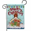 Breeze Decor 13 in. x 18.5 in. Christmas Gingerbread House Garden Flag Double-Sided Winter Decorative Vertical Flags