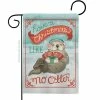 Breeze Decor 13 in. x 18.5 in. Christmas Like No Otter Garden Flag Double-Sided Winter Decorative Vertical Flags