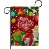 Breeze Decor 13 in. x 18.5 in. Merry Christmas Garden Flag Double-Sided Winter Decorative Vertical Flags