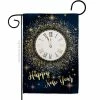 Breeze Decor 13 in. x 18.5 in. Countdown New Year Garden Flag Double-Sided Winter Decorative Vertical Flags
