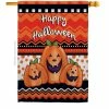 Breeze Decor 28 in. x 40 in. Halloween Trio Fall House Flag Double-Sided Decorative Vertical Flags