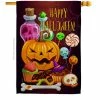 Breeze Decor 28 in. x 40 in. Halloween Sweet Fall House Flag Double-Sided Decorative Vertical Flags