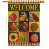 Breeze Decor 28 in. x 40 in. Autumn Collage Fall House Flag Double-Sided Decorative Vertical Flags