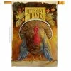 Breeze Decor 28 in. x 40 in. Let Us Give Thanks Fall House Flag Double-Sided Decorative Vertical Flags