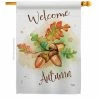 Breeze Decor 28 in. x 40 in. Welcome Autumn Fall House Flag Double-Sided Decorative Vertical Flags
