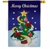 Breeze Decor 28 in. x 40 in. Merry Christmas House Flag Double-Sided Winter Decorative Vertical Flags