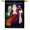 Breeze Decor 28 in. x 40 in. Feliz Navidad Nativity House Flag Double-Sided Winter Decorative Vertical Flags