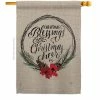 Breeze Decor 28 in. x 40 in. Christmas Blessings House Flag Double-Sided Winter Decorative Vertical Flags