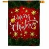 Breeze Decor 28 in. x 40 in. Bright Christmas House Flag Double-Sided Winter Decorative Vertical Flags