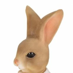 Noble House Ello me 19.75 in. Tall Brown and Pink Concrete Lightweight Rabbit Planter -Breeze Decor Sales Store brown and pink noble house plant pots 105966 4f 1000