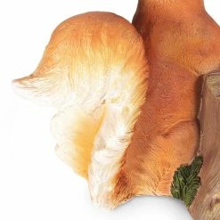 Noble House Rogge 15.25 in. Tall Brown Lightweight Concrete Squirrel Planter -Breeze Decor Sales Store brown noble house plant pots 105957 c3 1000