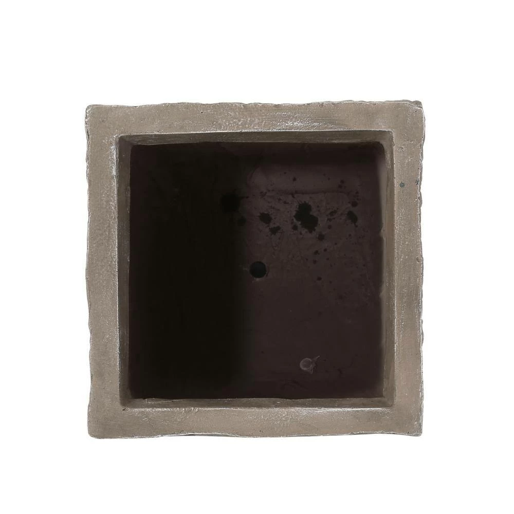 Noble House Tengren 24 in. Tall Brown Wood Lightweight Concrete Outdoor Planter 3 Noble House Tengren 24 in. Tall Brown Wood Lightweight Concrete Outdoor Planter - Image 3