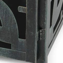 Noble House Parkman 15.5 in. Black Small Patina Iron Decorative Lantern -Breeze Decor Sales Store browns tans noble house outdoor lanterns 105192 1f 1000