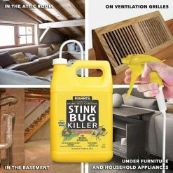 Harris 1 gal. Stink Bug Killer and Spider Trap Value Pack -Breeze Decor Sales Store clear harris insect traps stink 128vp c3 1000