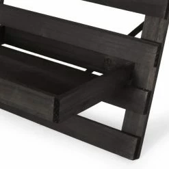 Noble House Wilnona 3-Tier Dark Gray Firwood Outdoor Plant Stand -Breeze Decor Sales Store dark gray noble house vertical garden planters 106976 4f 1000