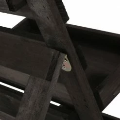 Noble House Wilnona 3-Tier Dark Gray Firwood Outdoor Plant Stand -Breeze Decor Sales Store dark gray noble house vertical garden planters 106976 c3 1000