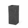 Noble House Hula 24 in. Tall Gray Lightweight Concrete Outdoor Planter
