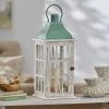 Noble House Scio 24.5 in. Green Patina Mango Wood Decorative Lantern