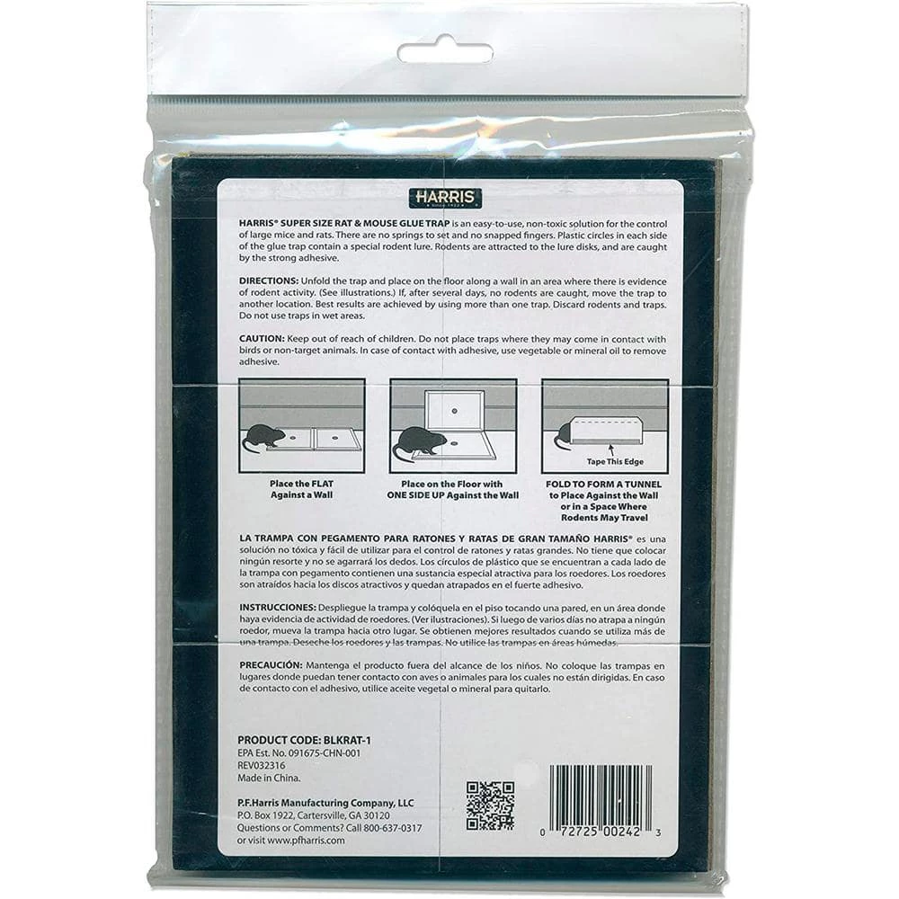 Harris Rat and Mouse Glue Trap Super-Size with Lure (3-Pack) 7 Harris Rat and Mouse Glue Trap Super-Size with Lure (3-Pack) - Image 7