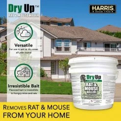Harris 4 lbs. Dry Up Rat and Mouse Killer Pellets (4 oz. 16-Pack) -Breeze Decor Sales Store harris bait stations dry buck16 44 1000