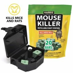 Harris Mouse Killer Bars with Refill Bait Station (20-Pack) -Breeze Decor Sales Store harris bait stations mbars 20 4f 1000