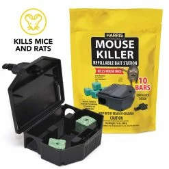 Harris Rat and Mouse Bait Trap Repel and Prevention Kit -Breeze Decor Sales Store harris bait stations ratkit c3 1000