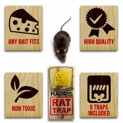 Harris Rat and Mouse Bait and Trap Value Pack -Breeze Decor Sales Store harris bait stations snap bar gb5 1f 1000
