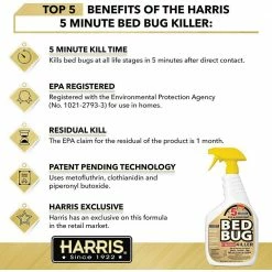 Harris 32 oz. 5-Minute Bed Bug Killer (2-Pack) 13 Harris 32 oz. 5-Minute Bed Bug Killer (2-Pack) -Breeze Decor Sales Store harris bug killer spray 2goldbb 32 4f 1000