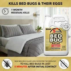 Harris 1 Gal. 5-Minute Egg and Resistant Bed Bug Killer/Professional Exterminator Formula (3 Pack) -Breeze Decor Sales Store harris bug killer spray 3goldbb 128 4f 1000