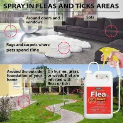 Harris 1 Gal. Flea and Tick Killer (3-Pack) -Breeze Decor Sales Store harris bug killer spray 3hft 128 4f 1000
