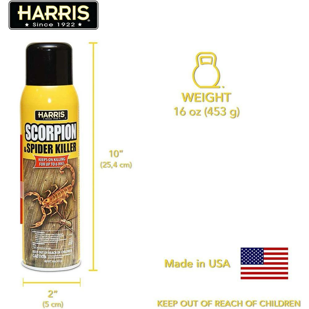 Harris 16 oz. Scorpion and Spider Killer Spray (3-Pack) 6 Harris 16 oz. Scorpion and Spider Killer Spray (3-Pack) - Image 6