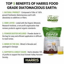Harris 4 lbs. Diatomaceous Earth Food Grade 100% (4-Pack) 8 Harris 4 lbs. Diatomaceous Earth Food Grade 100% (4-Pack) -Breeze Decor Sales Store harris bug killer spray 4defg4 1f 1000